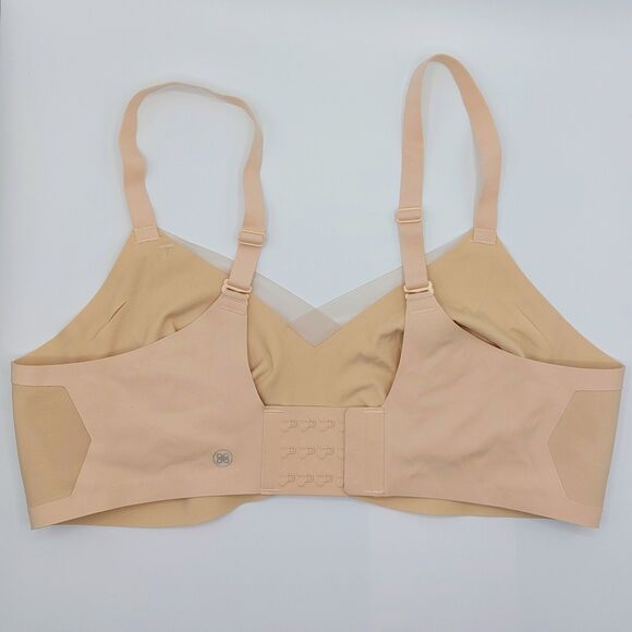 Honeylove Crossover Bra Wirefree Size Large Nude Adjustable Straps - No Padding - Picture 4 of 6
